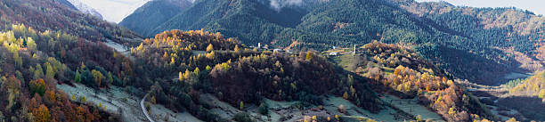 istock Valley View near Mestia with Mount Ushba 2214593352