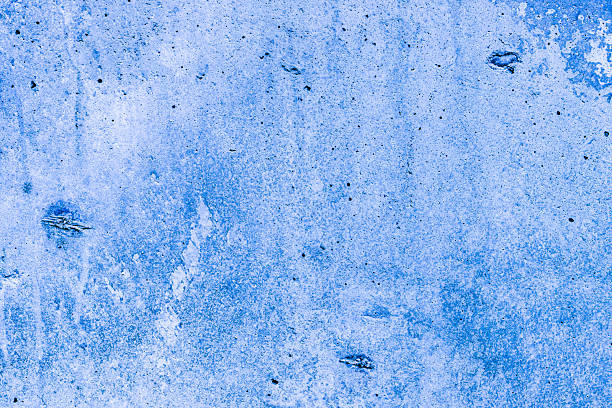 istock Close-up of blue concrete wall surface. 2214594732