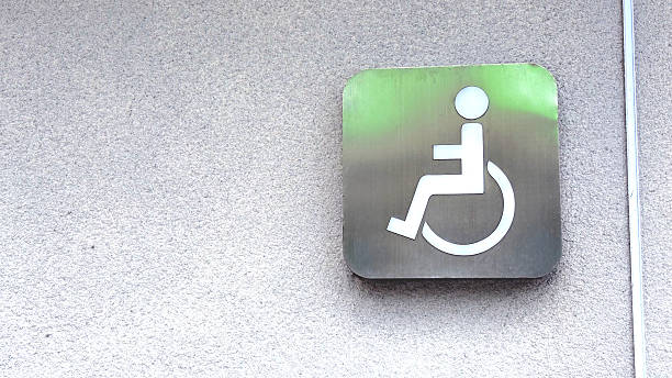 istock Disabled toilets are located in the park. 2214609488