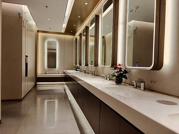istock Washstand in Public Toilet 2214617681