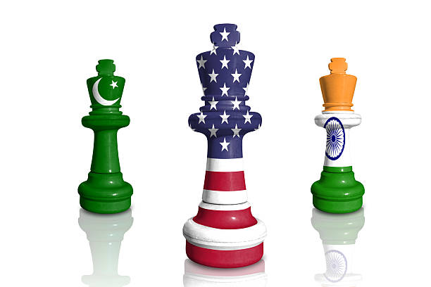 istock Chess made from Pakistan, India and USA flags 2214618240