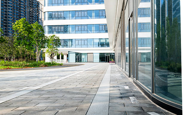 istock The road outside office building 2214619001