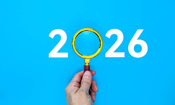 istock Magnifying glass and text 2026 new year idea concept 2214619037