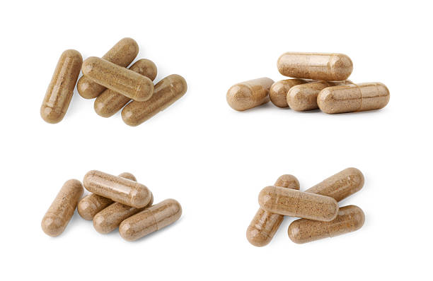 istock Collage of vitamin pills isolated on white 2214620097