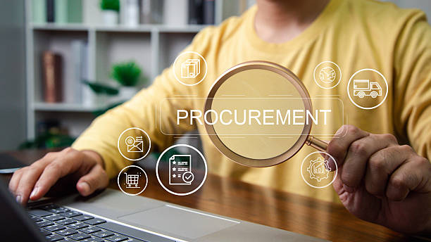istock Procurement Management Industry concept. Supply Chain retail logistics, transportation suppliers, import export and transport industry,  virtual screen for with supply chain and retail logistics. 2214622906
