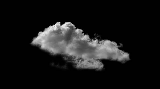 istock Cloud sky isolated,White smoke on black background, Abstract texture dust or steam flying,Summer fluffy Grey cloudy for Summer landscape or Enviroment concept 2214622930