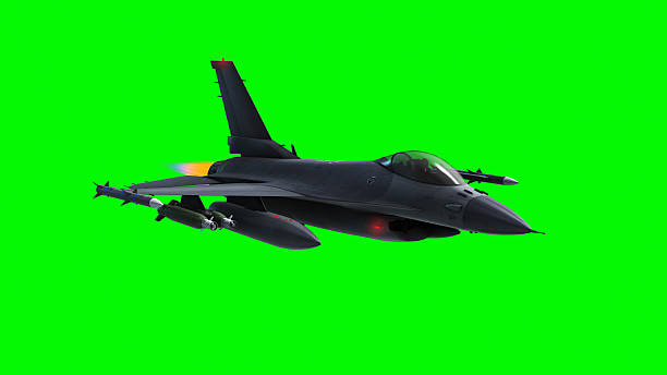 istock A Flying Fighter Jet with Green Screen 2214624481
