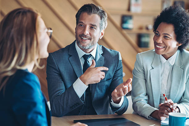 istock Company management during a meeting 2214625576