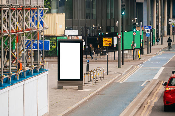 istock Blank billboard in a city 2214626180