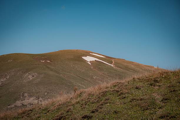 beautiful mountain hiking in spring time
