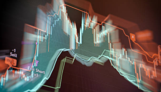istock Trading screen with volatility bands and signals 2214632529
