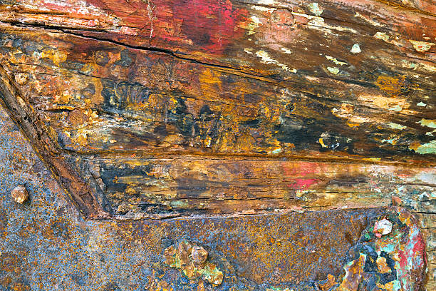 Colorful patterned old wooden wall for the background.
