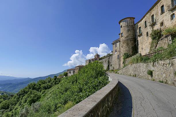 Cilento landscape in Italy.