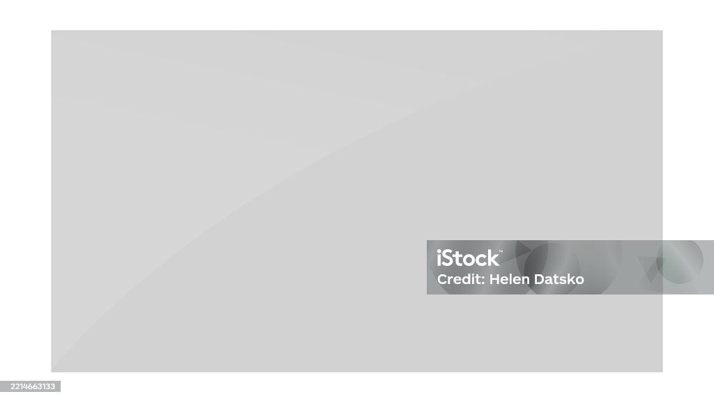 Transparent Glass Rectangle With Reflection Ui Interface Element Stock ...