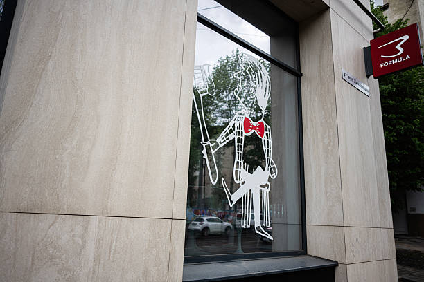Halloween decorations. Scary skeleton