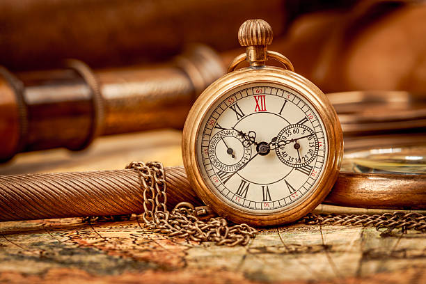 istock Vintage still life Antique pocket watch. 2214670493