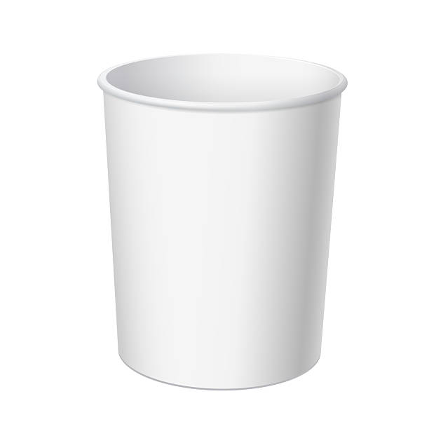 istock Realistic White Disposable Paper bucket for fast food. 2214689369