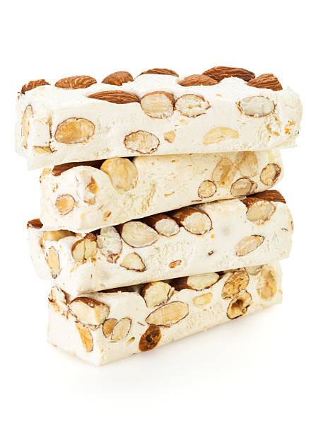Paris, France: Stacked Blocks of Nougat Candy