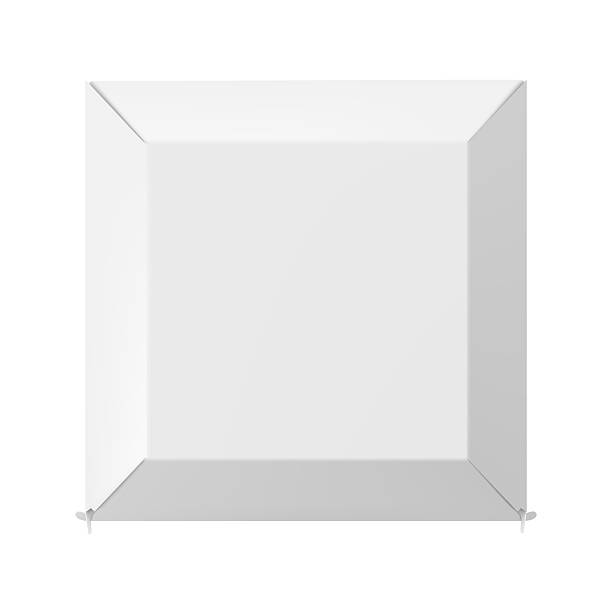 istock White Packaging Cardboard Box Mockup, top view. Closed lid. Isolated on White Background. For Software, electronic device and other products. Realistic 3d Vector Illustration 2214693968