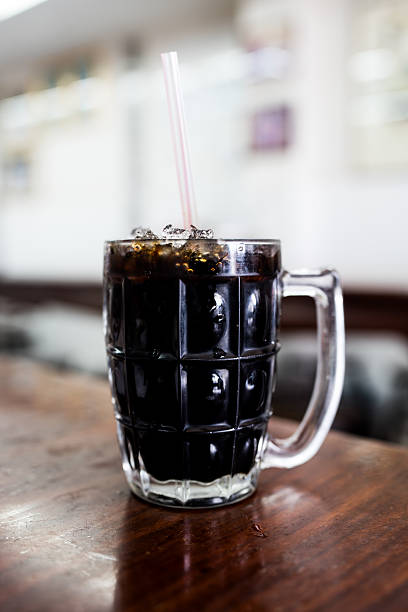 Thai style iced black coffee. Thai callded Oliang