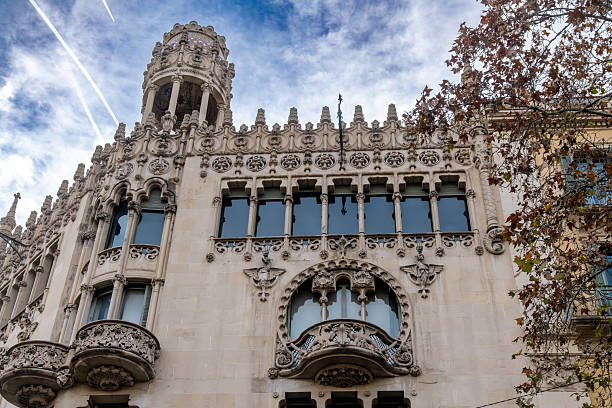 istock Casa Lleo Moreras ornate modernist facade 2214699828