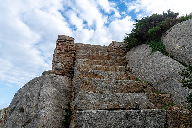 istock Stone Steps Between Rocks in Palau, Sardinia 2214704797