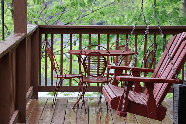 istock Porch swing in the mountains 2214709704