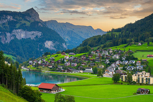 istock Engelberg, Switzerland at Dusk 2214710022