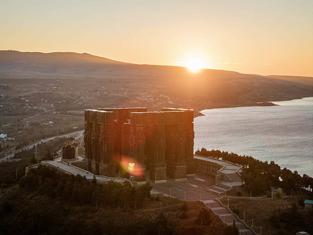 Sunset Over the Chronicles of Georgia Monument