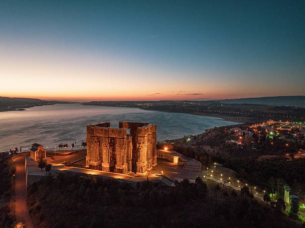 istock Sunset Over the Chronicles of Georgia Monument 2214710059
