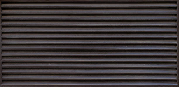 istock Close-up view of metal grid texture with horizontal lines 2214720519