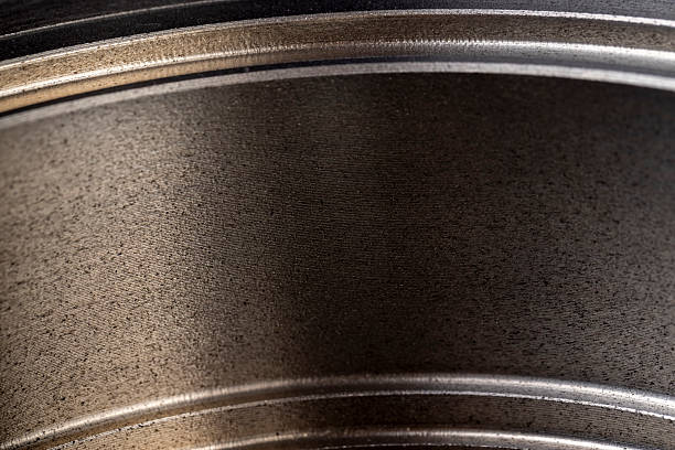 metal car brake disc, steel car part to ensure braking closeup