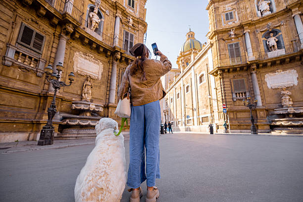 istock Morning Stroll at Quattro Canti 2214738218