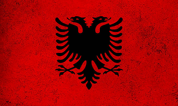 istock Flag Albania grunge texture 2214738915