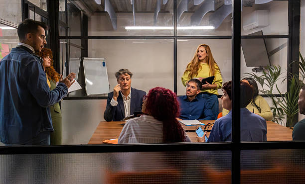 istock Creative business team brainstorming during office meeting 2214739084