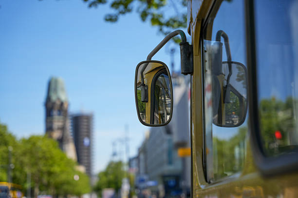 istock Mirror reflection on city street. 2214741022