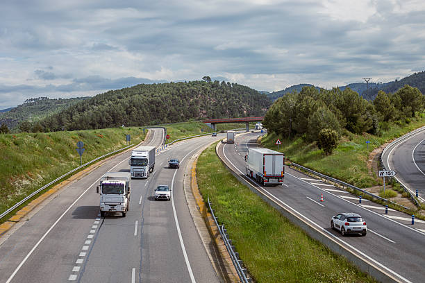 istock Freight transportation on the road 2214747187