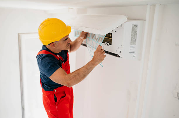 istock Setting  a new air conditioner in the apartment 2214763195