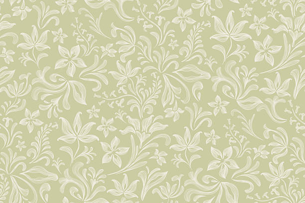 Vintage Floral Pattern Seamless. Ethnic flower motif textured design hand drawn vector illustration.