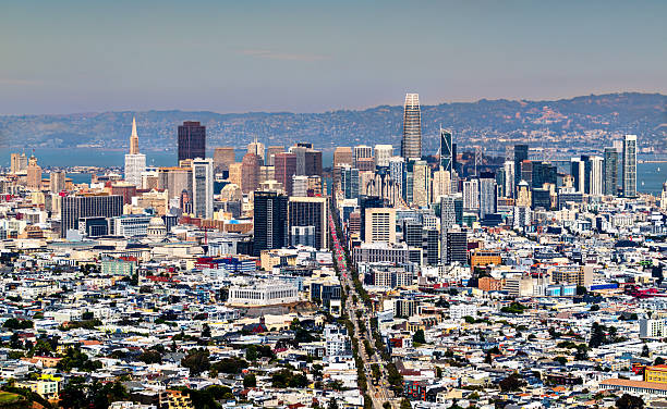 istock San Francisco downtown skyline with Market Street axis 2214769194