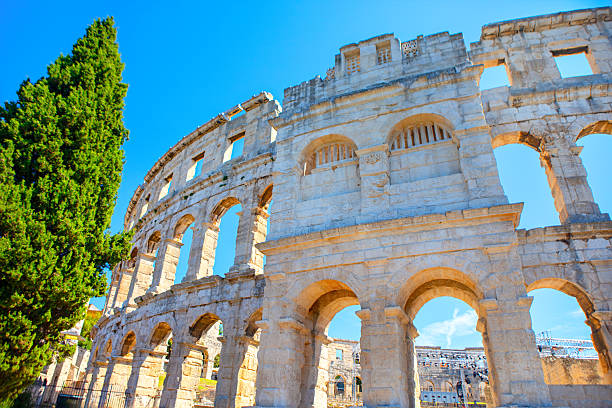 istock Ancient amphitheater in Pula in Croatia 2214771040