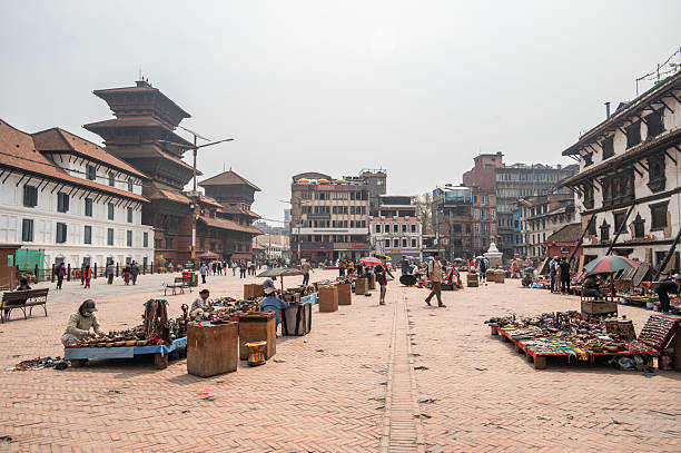 Crowd of tourist peoples at Basantapur, Kathmandu Durbar Square