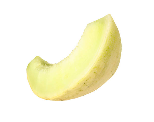istock Slice of fresh melon isolated on white 2214776889