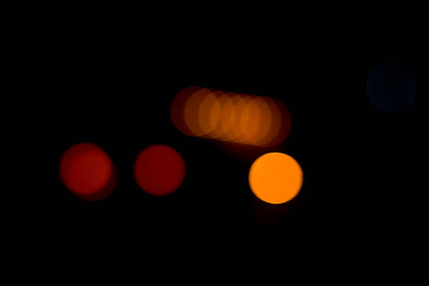 Blured night light. bokeh background, Blur concept . Abstract unfocused blured bokeh light dots background