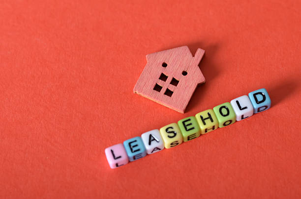 Leasehold Property Concept with Small House and Contract Terms
