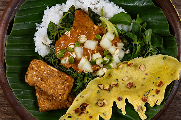 istock Indonesian Culinary Classic Pecel in Clay Plate 2214793280