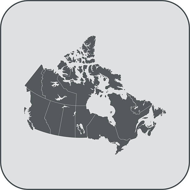 Canada map vector of the Canada map map of canada clear background stock illustrations