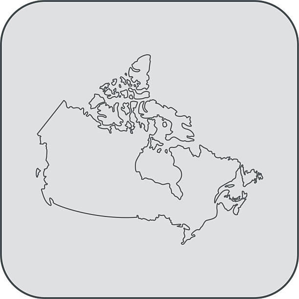 Canada map vector of the Canada map map of canada clear background stock illustrations