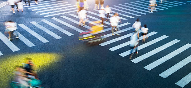 istock People are walking on the zebra crossing 2214801421