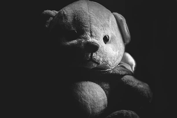 teddy bear in the dark, teddy bear in low light